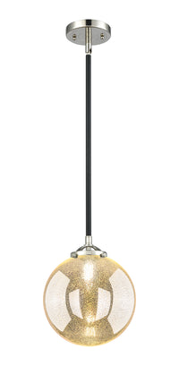 Nouveau Mini Pendant Cast Brass 10 Inch