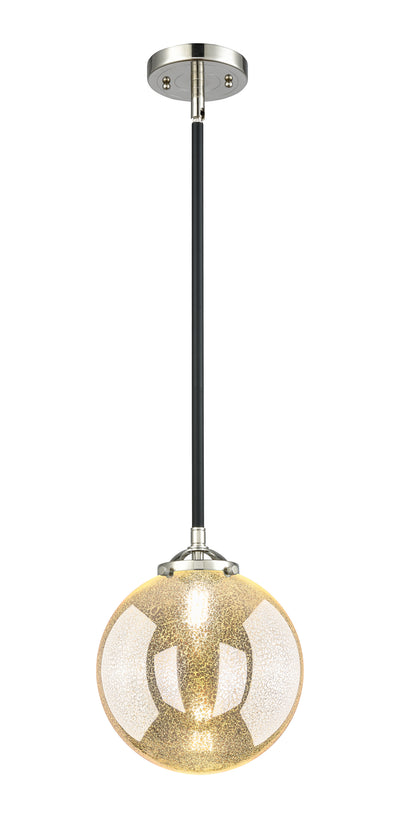Nouveau Mini Pendant Cast Brass 10 Inch