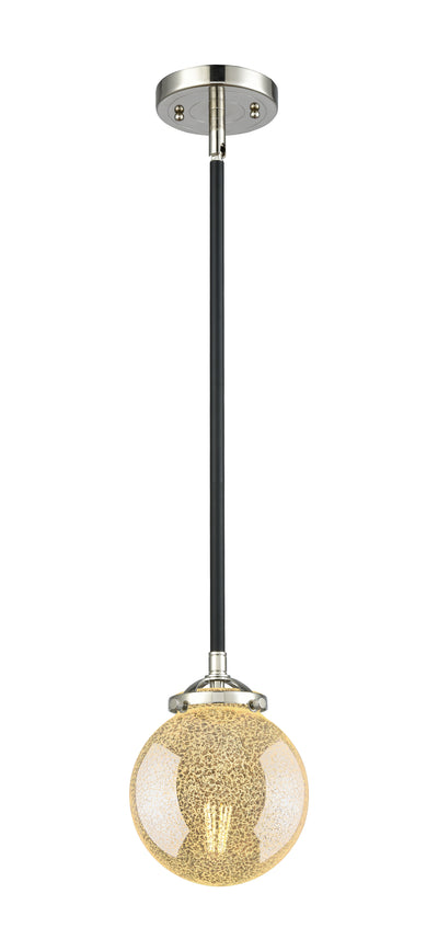 Nouveau Mini Pendant Black Antique Brass