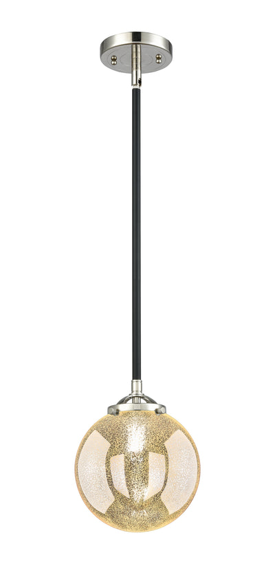 Nouveau Mini Pendant Black Antique Brass