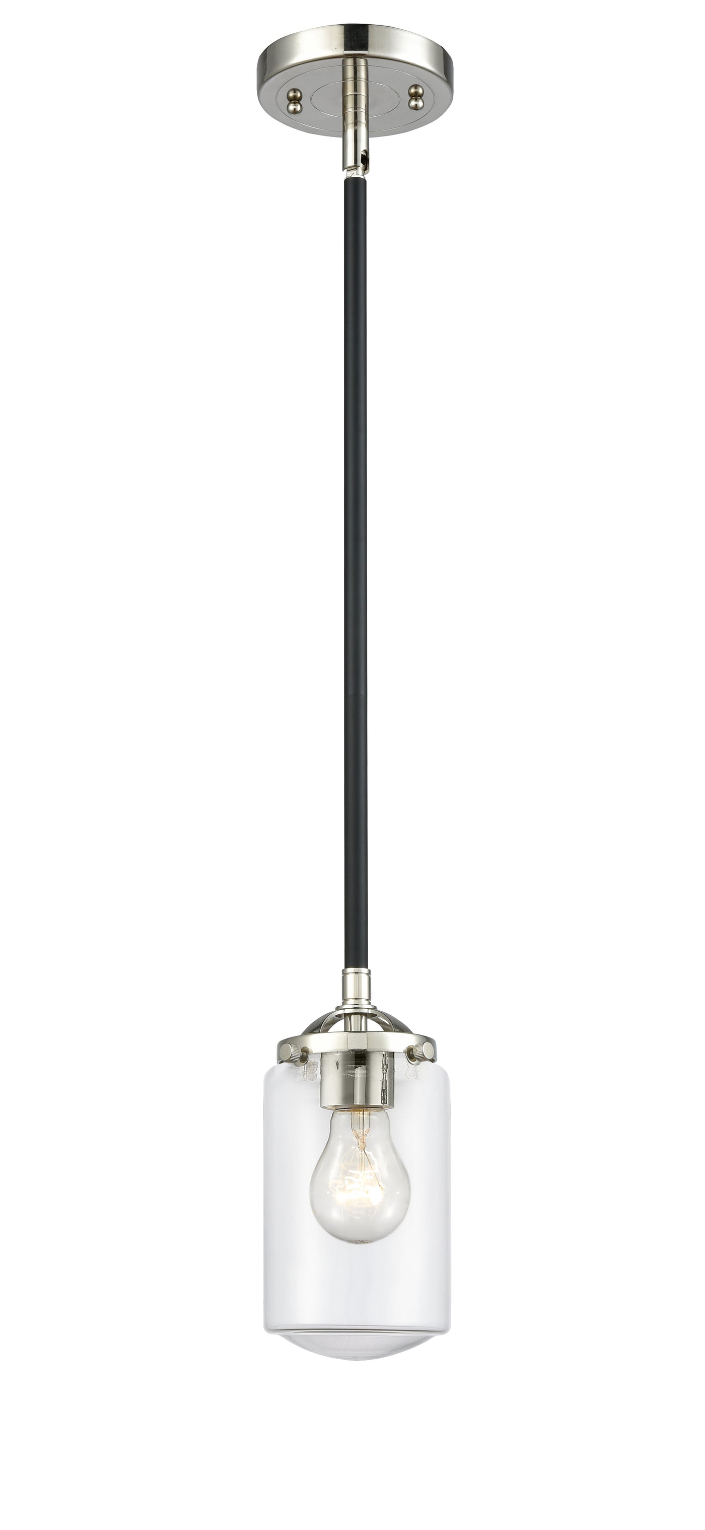 Nouveau Mini Pendant Black Antique Brass