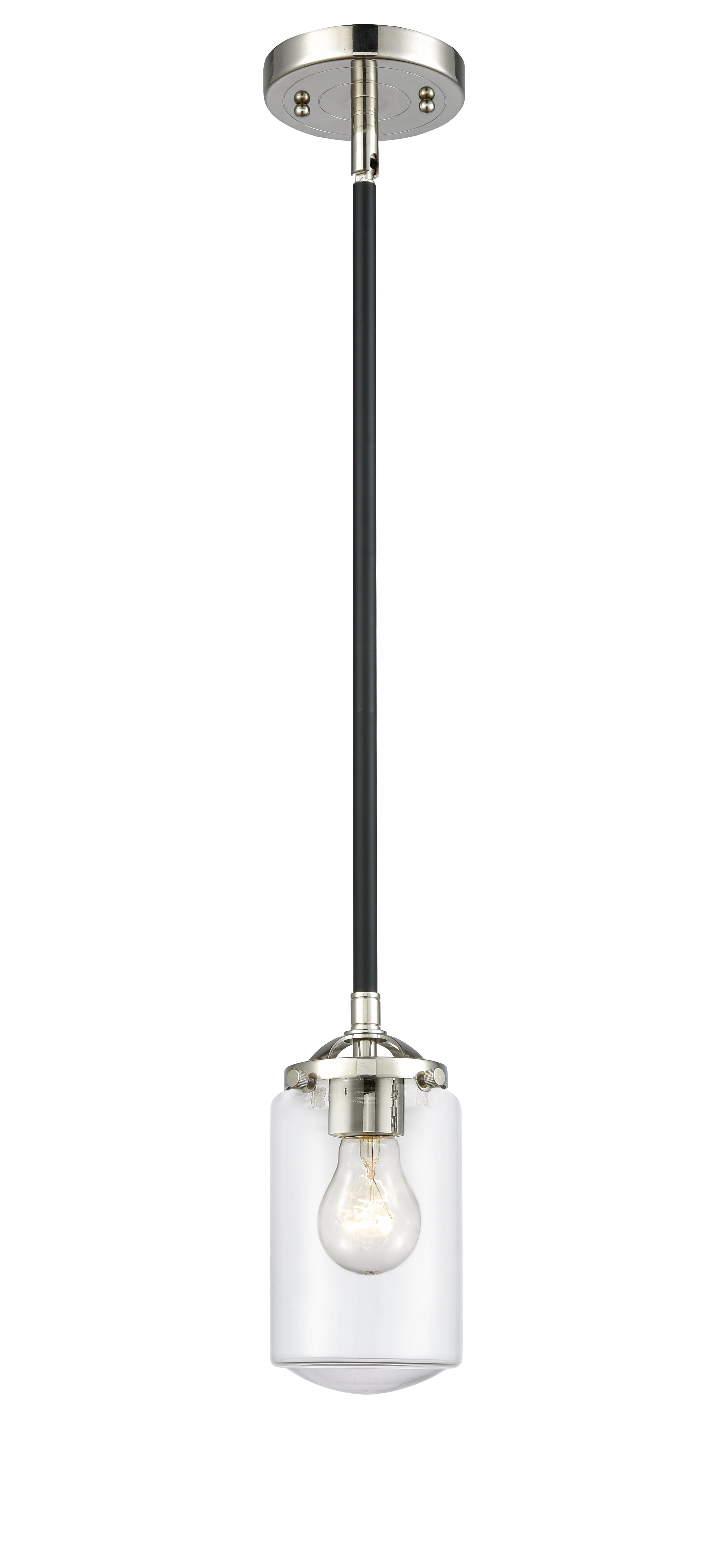 Nouveau Mini Pendant Black Antique Brass