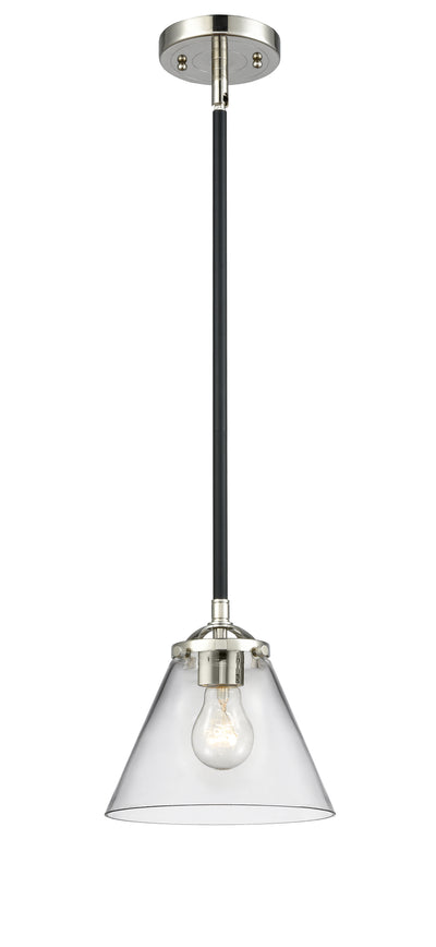 Nouveau Mini Pendant Black Antique Brass