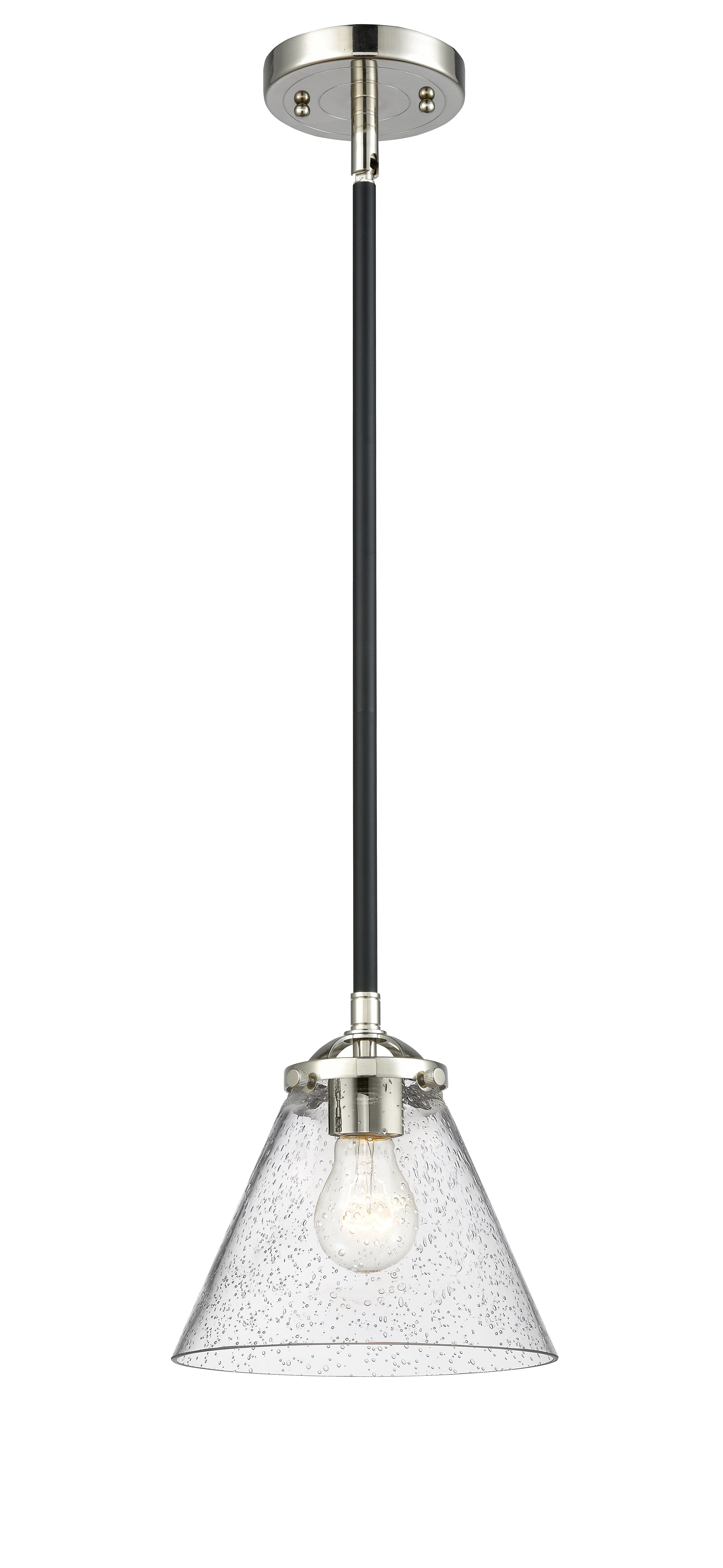 Nouveau Mini Pendant Black Antique Brass