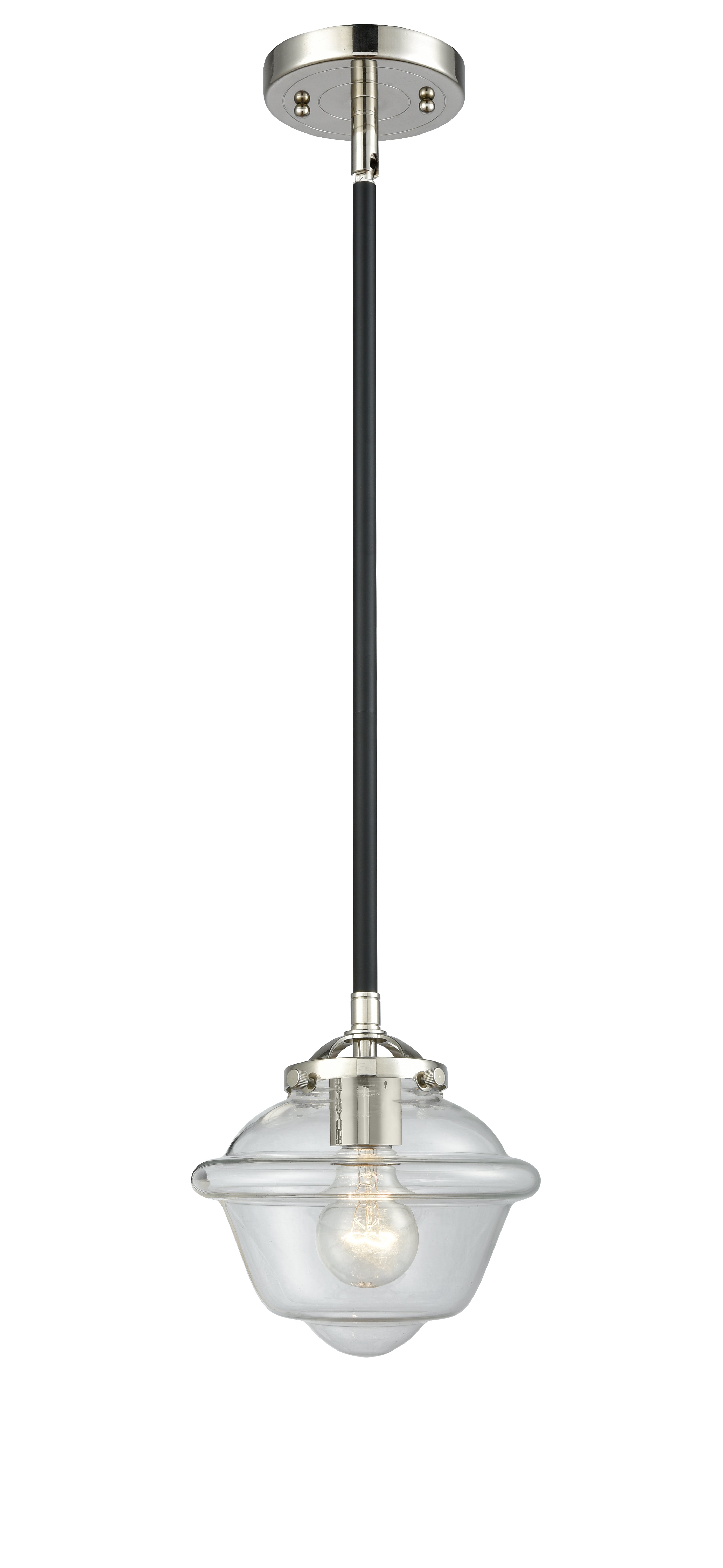 Nouveau Mini Pendant Black Antique Brass