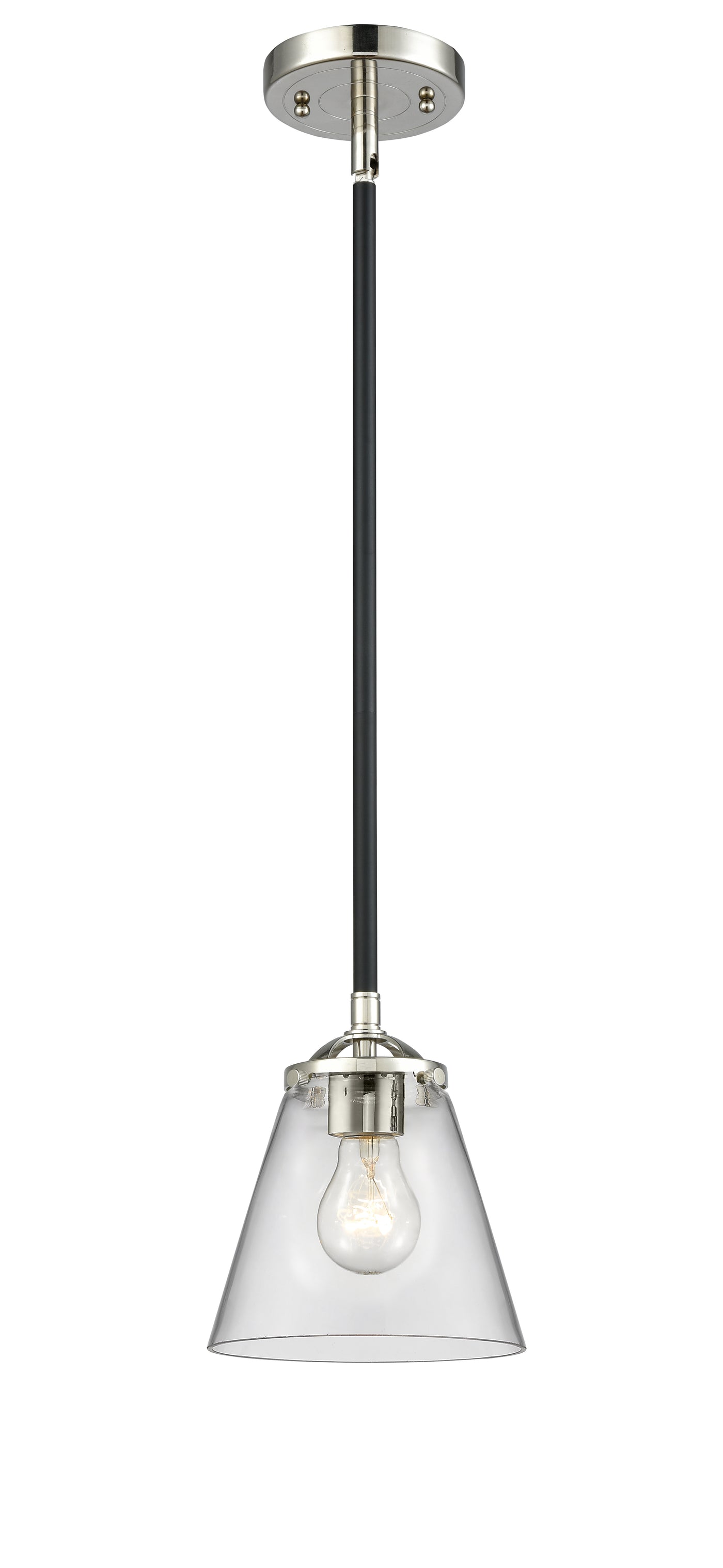 Nouveau Mini Pendant Black Antique Brass
