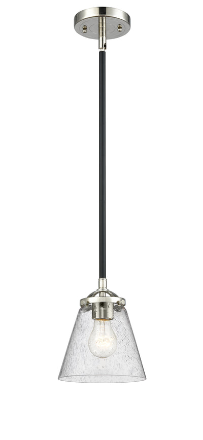 Nouveau Mini Pendant Black Antique Brass