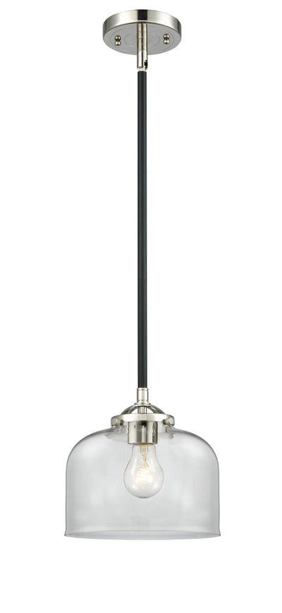 Nouveau Mini Pendant Cast Brass 8 Inch