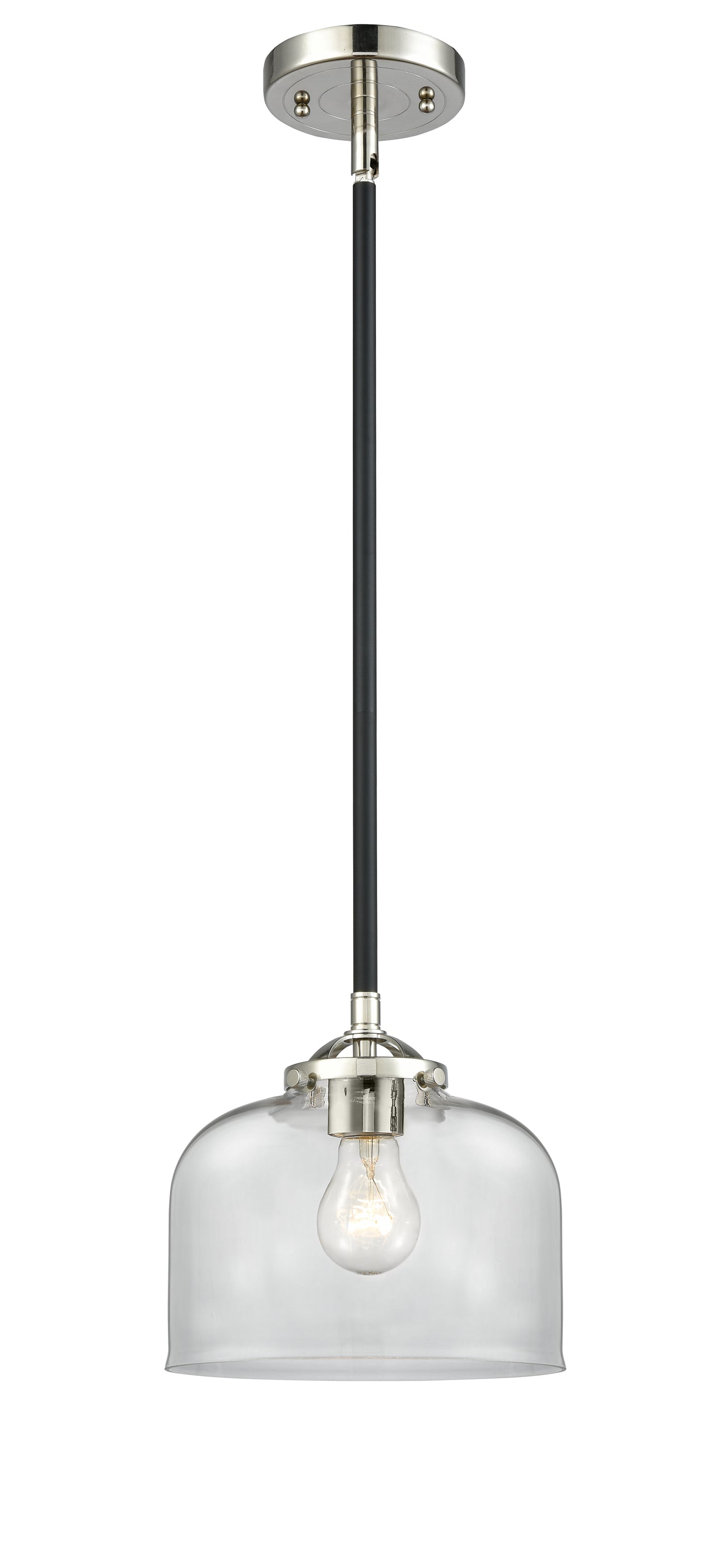 Nouveau Mini Pendant Black Antique Brass