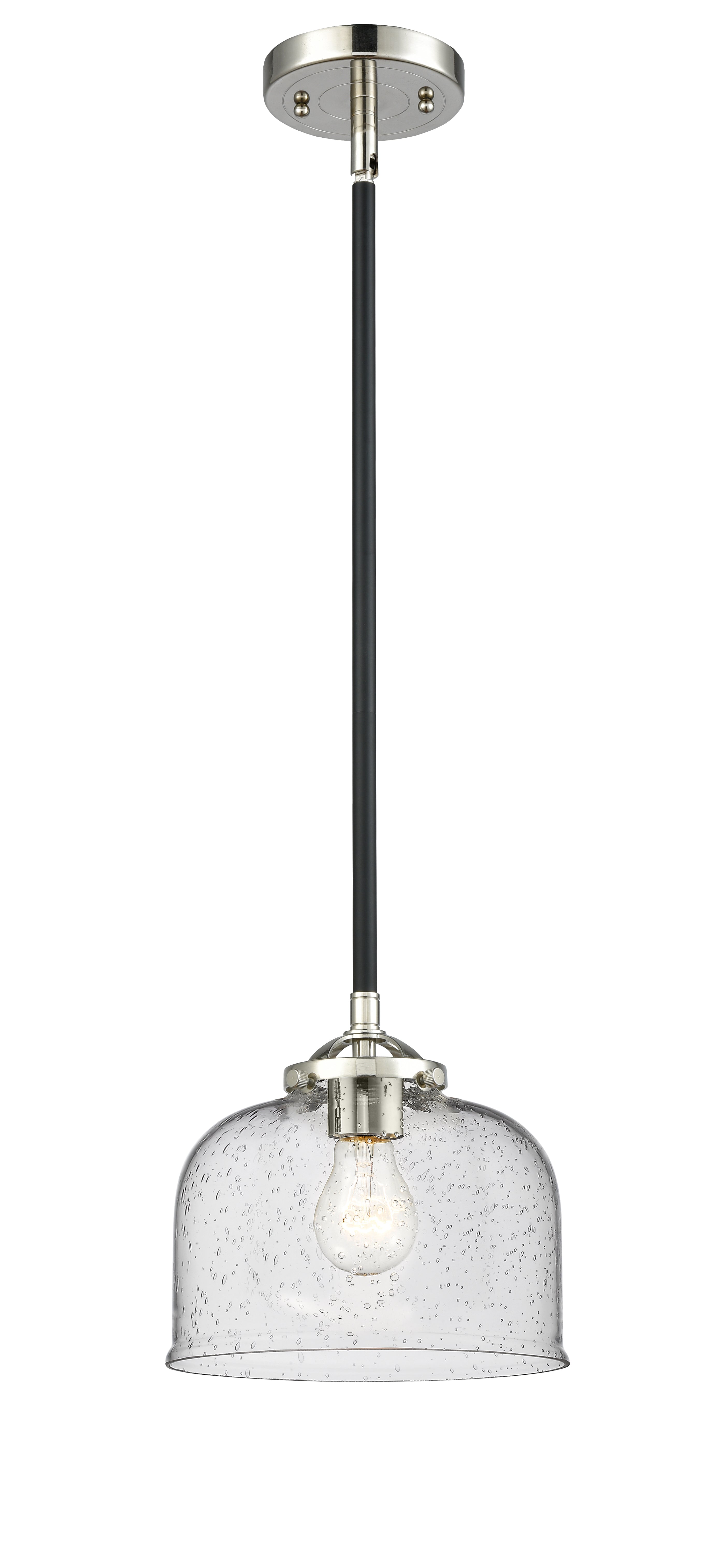 Nouveau Mini Pendant Black Antique Brass
