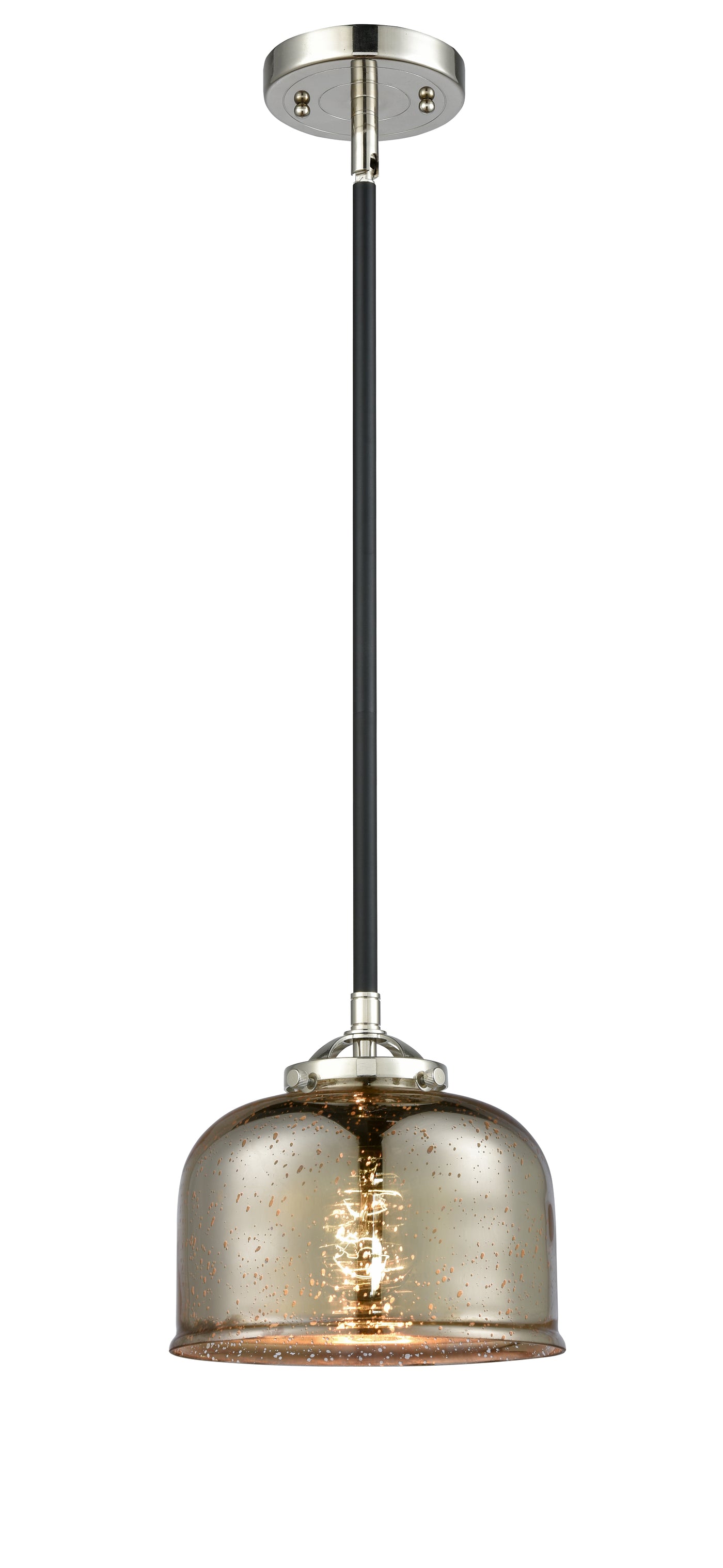 Nouveau Mini Pendant Black Antique Brass