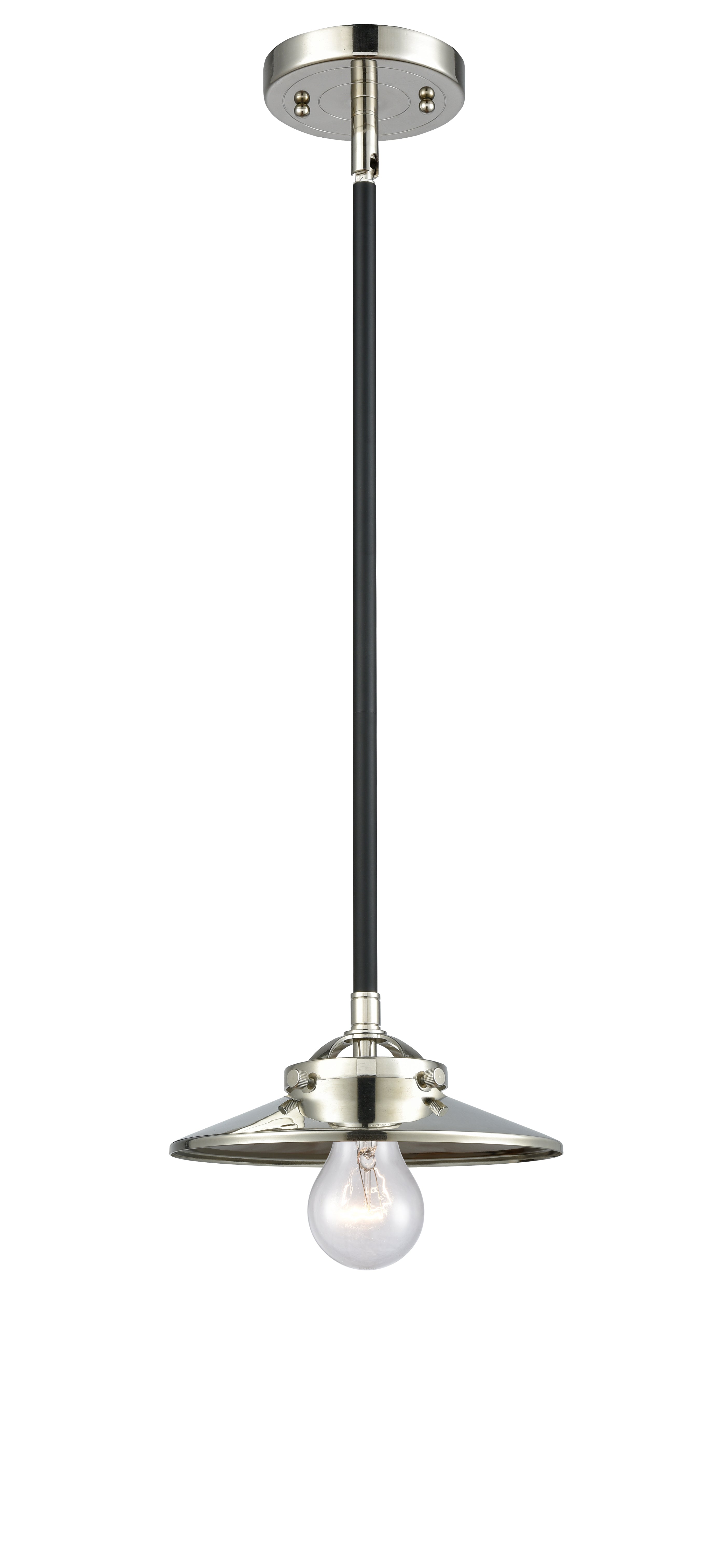 Nouveau Mini Pendant Black Antique Brass