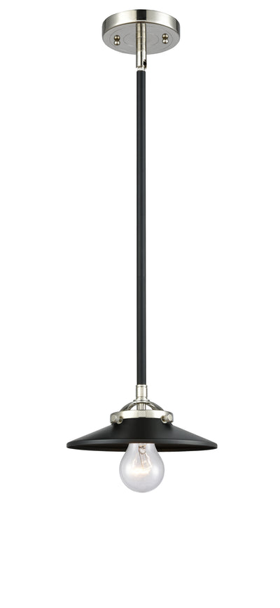 Nouveau Mini Pendant Black Antique Brass