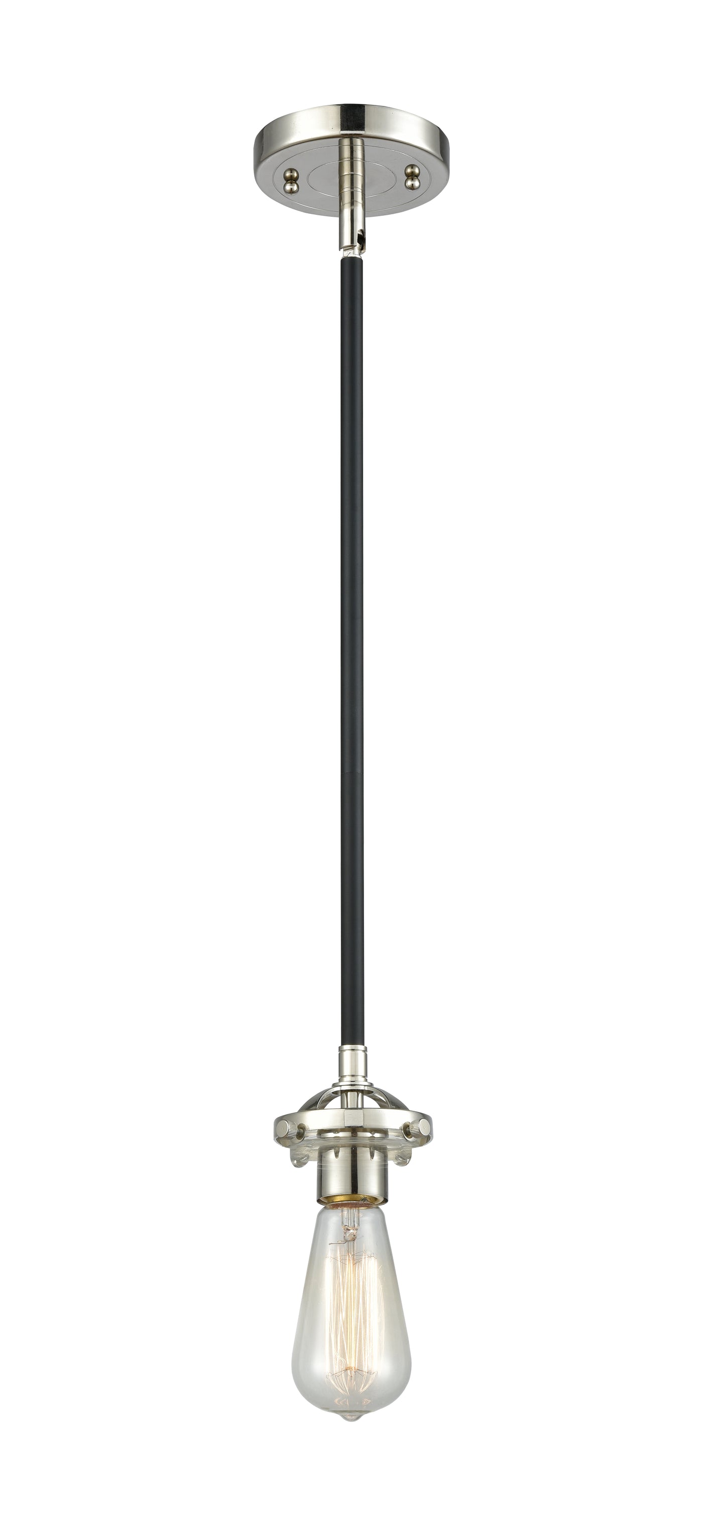 Nouveau Mini Pendant Black Antique Brass