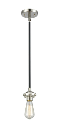 Nouveau Mini Pendant Black Antique Brass