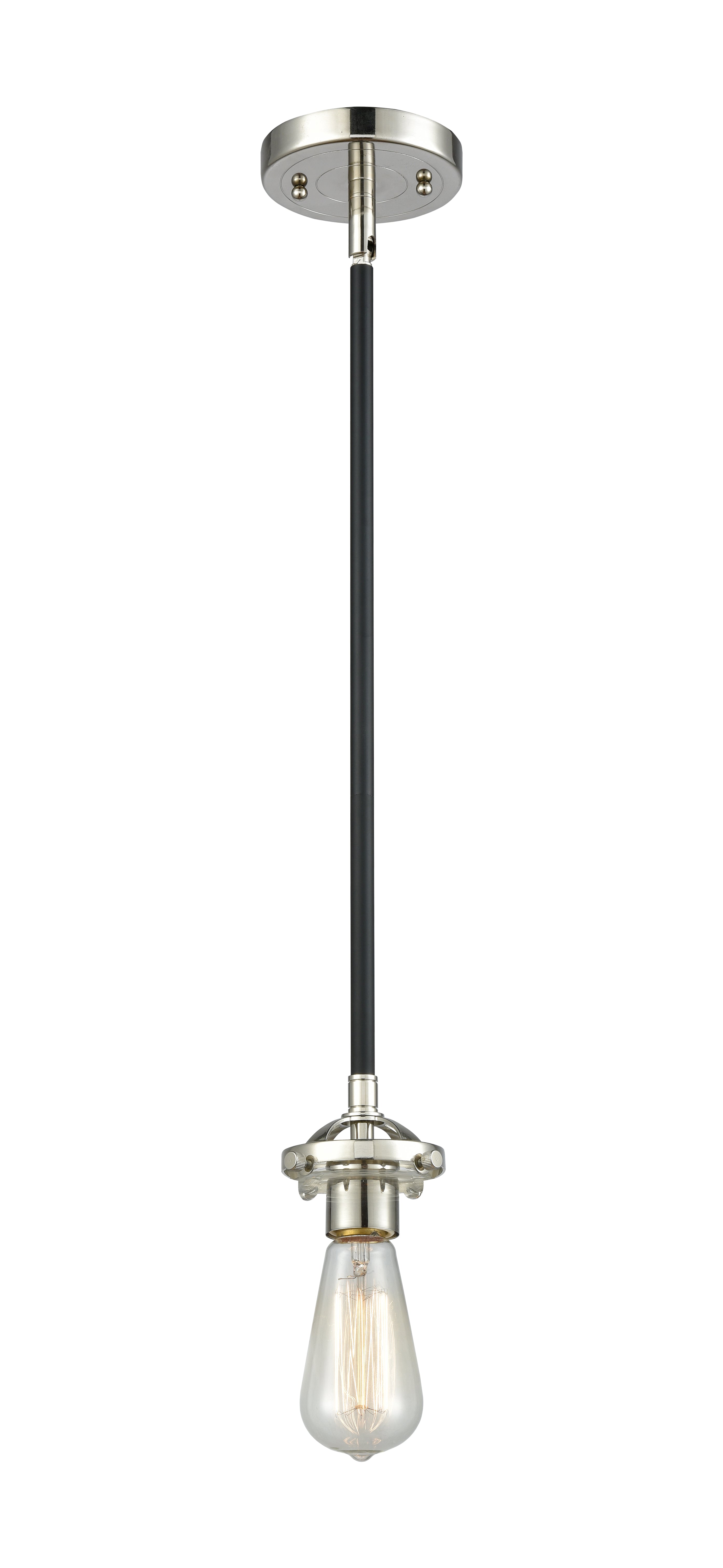 Nouveau Mini Pendant Black Antique Brass