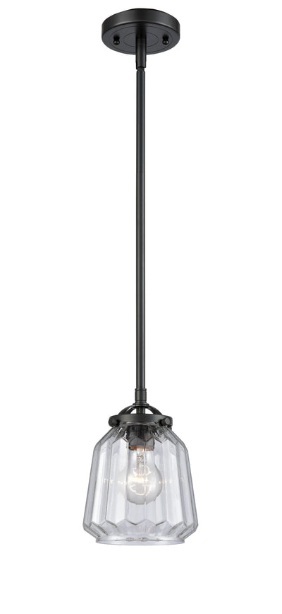 Nouveau Mini Pendant Black Antique Brass
