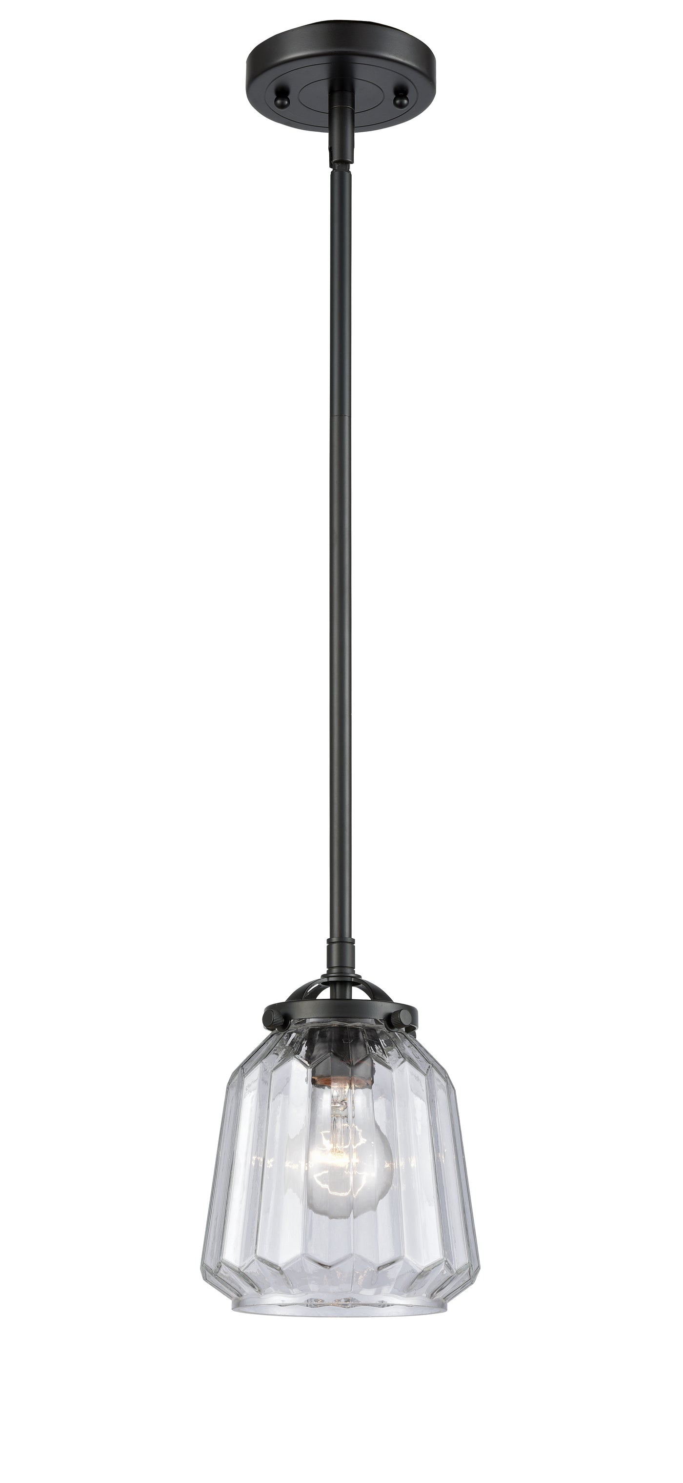 Nouveau Mini Pendant Black Antique Brass