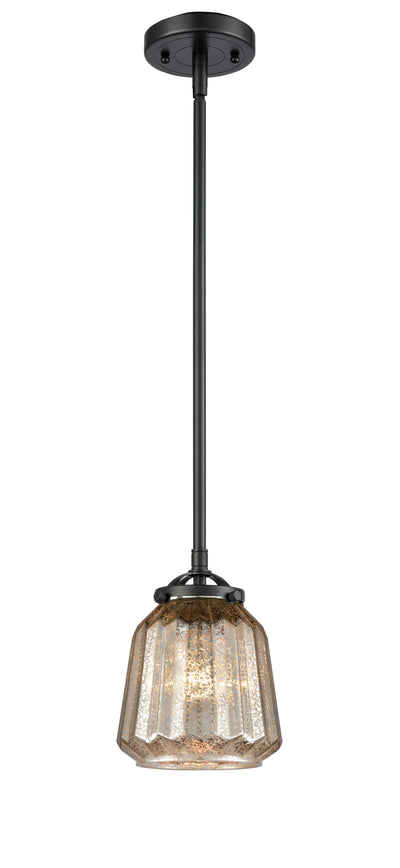Nouveau Mini Pendant Black Antique Brass