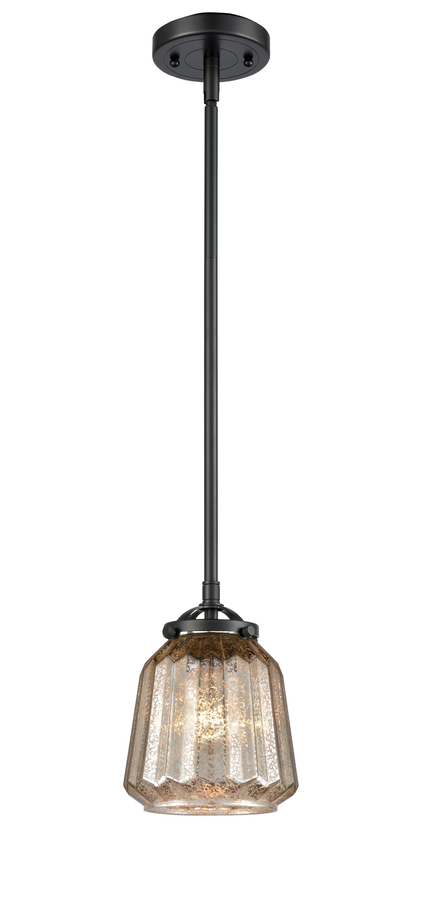 Nouveau Mini Pendant Black Antique Brass