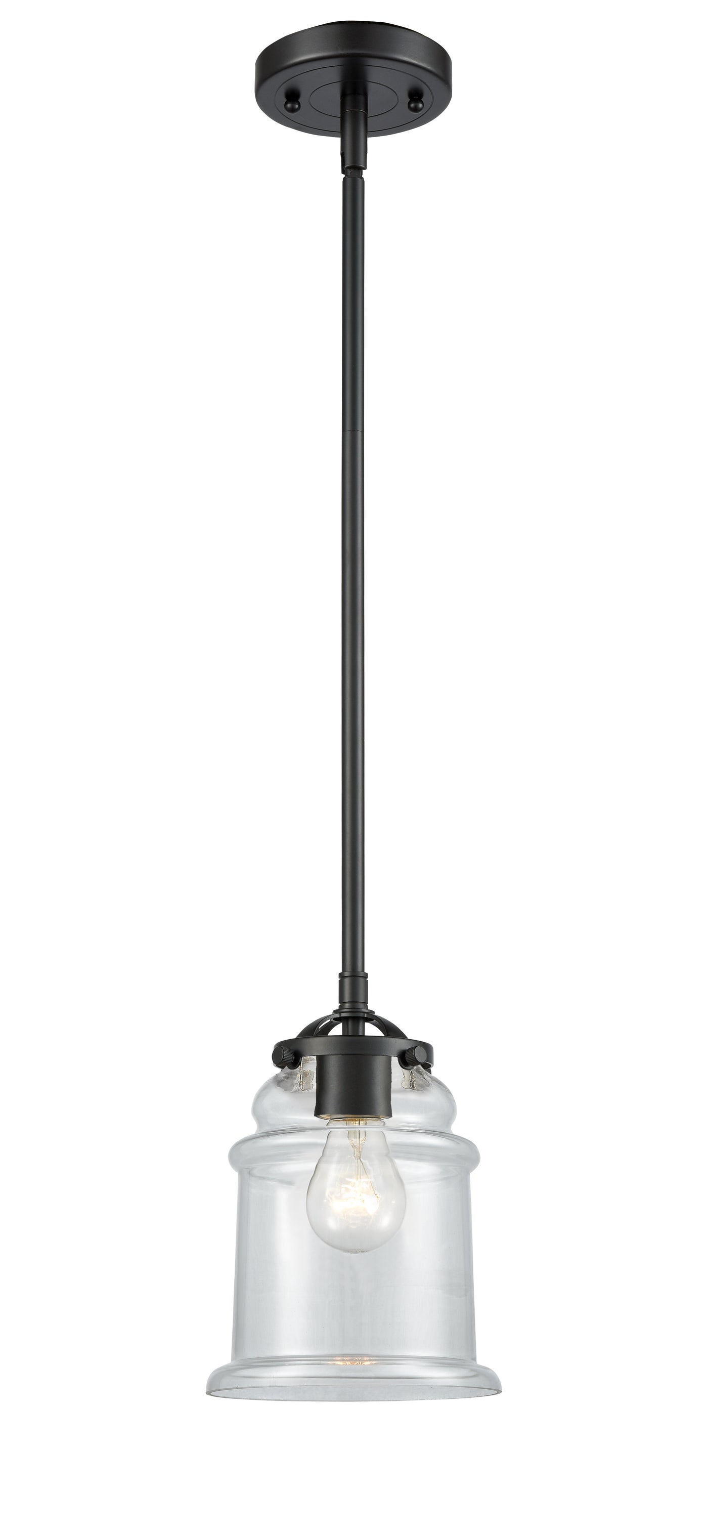 Nouveau Mini Pendant Black Antique Brass