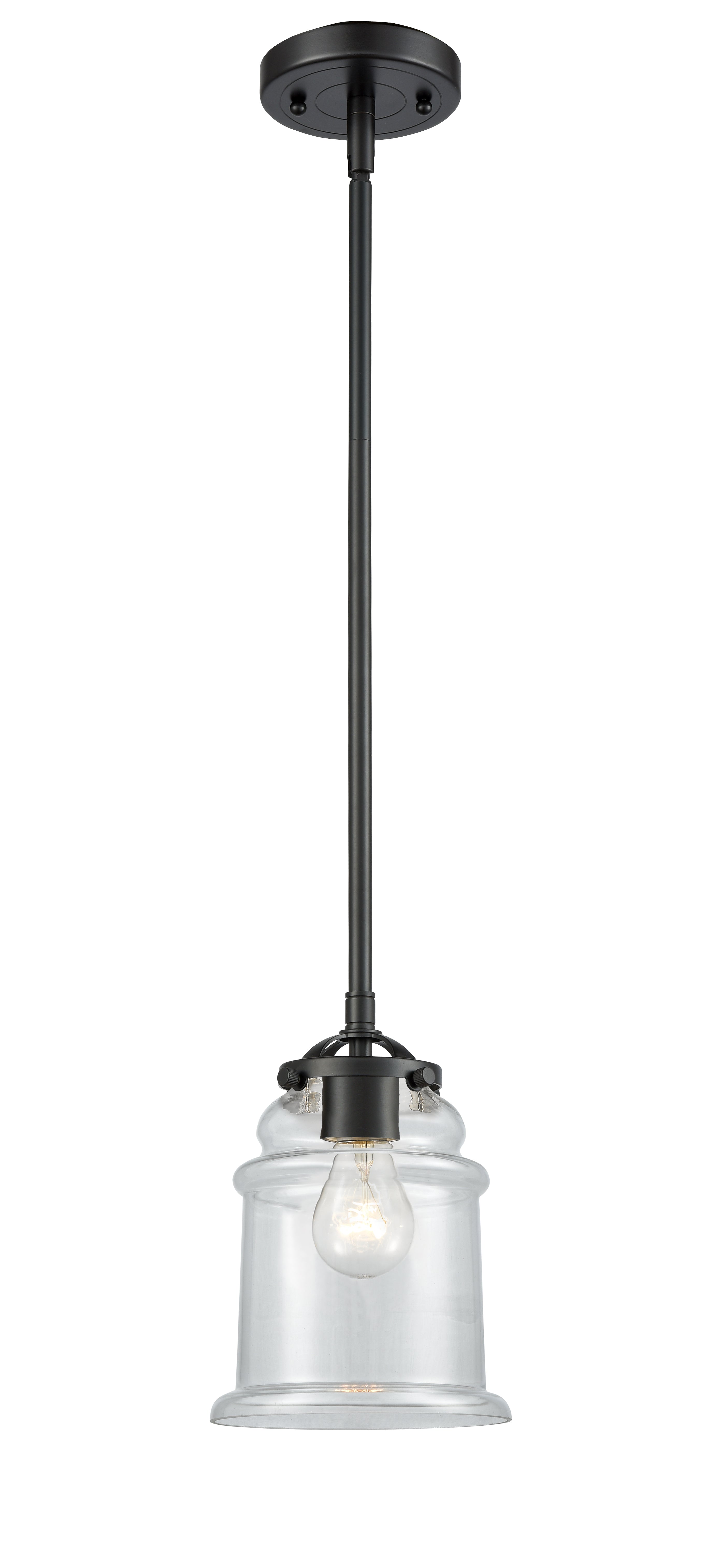 Nouveau Mini Pendant Black Antique Brass