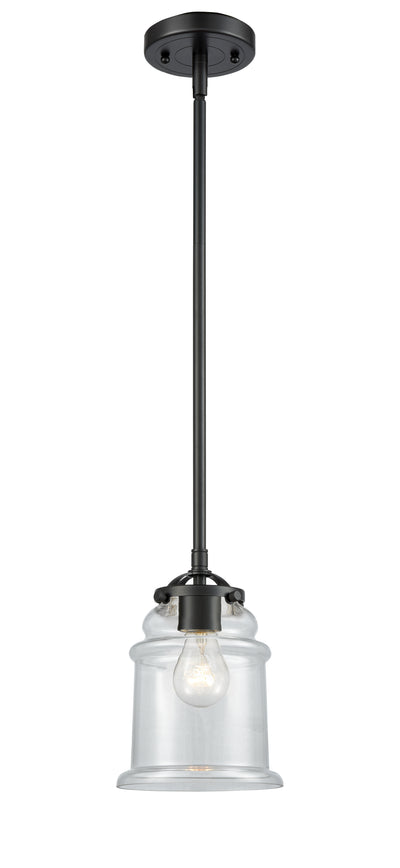 Nouveau Mini Pendant Black Antique Brass