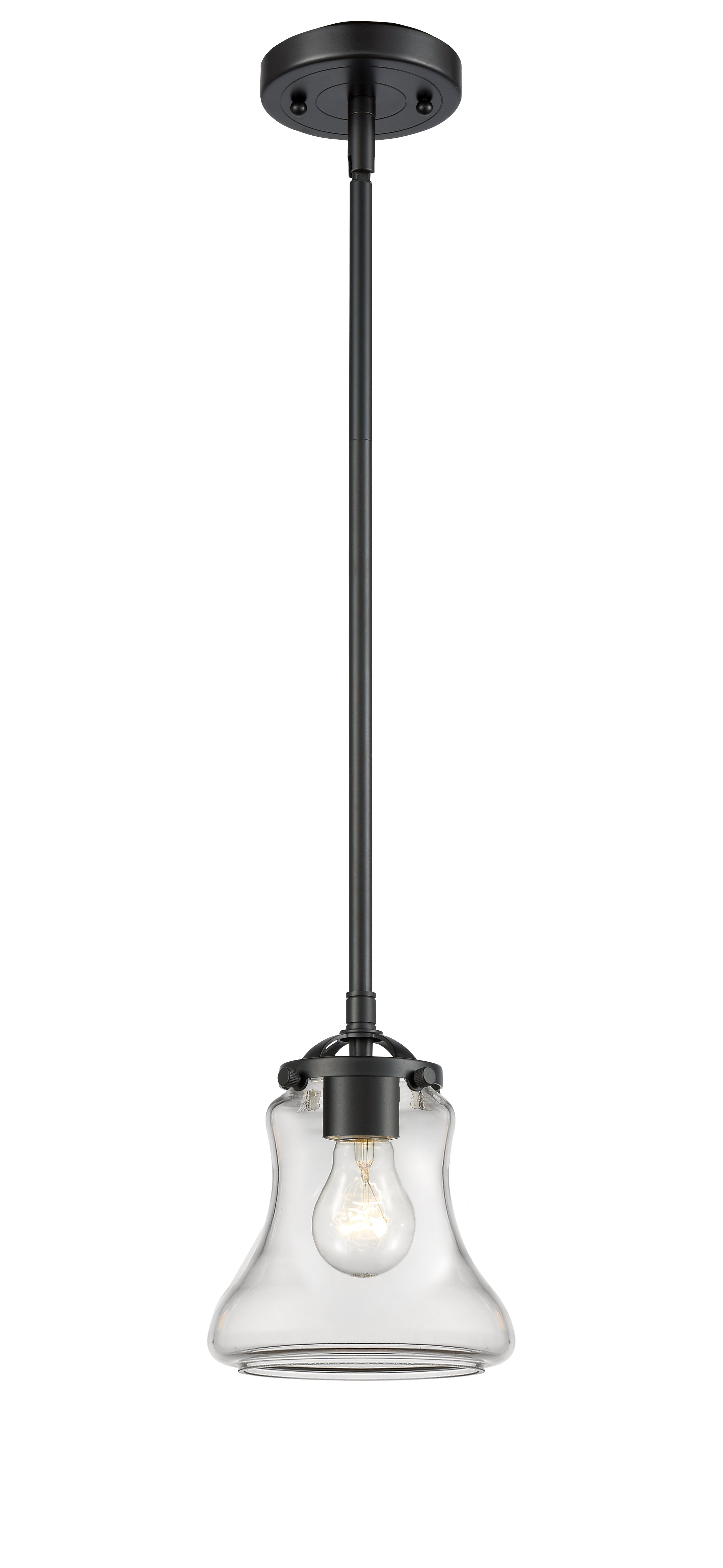 Nouveau Mini Pendant Black Antique Brass