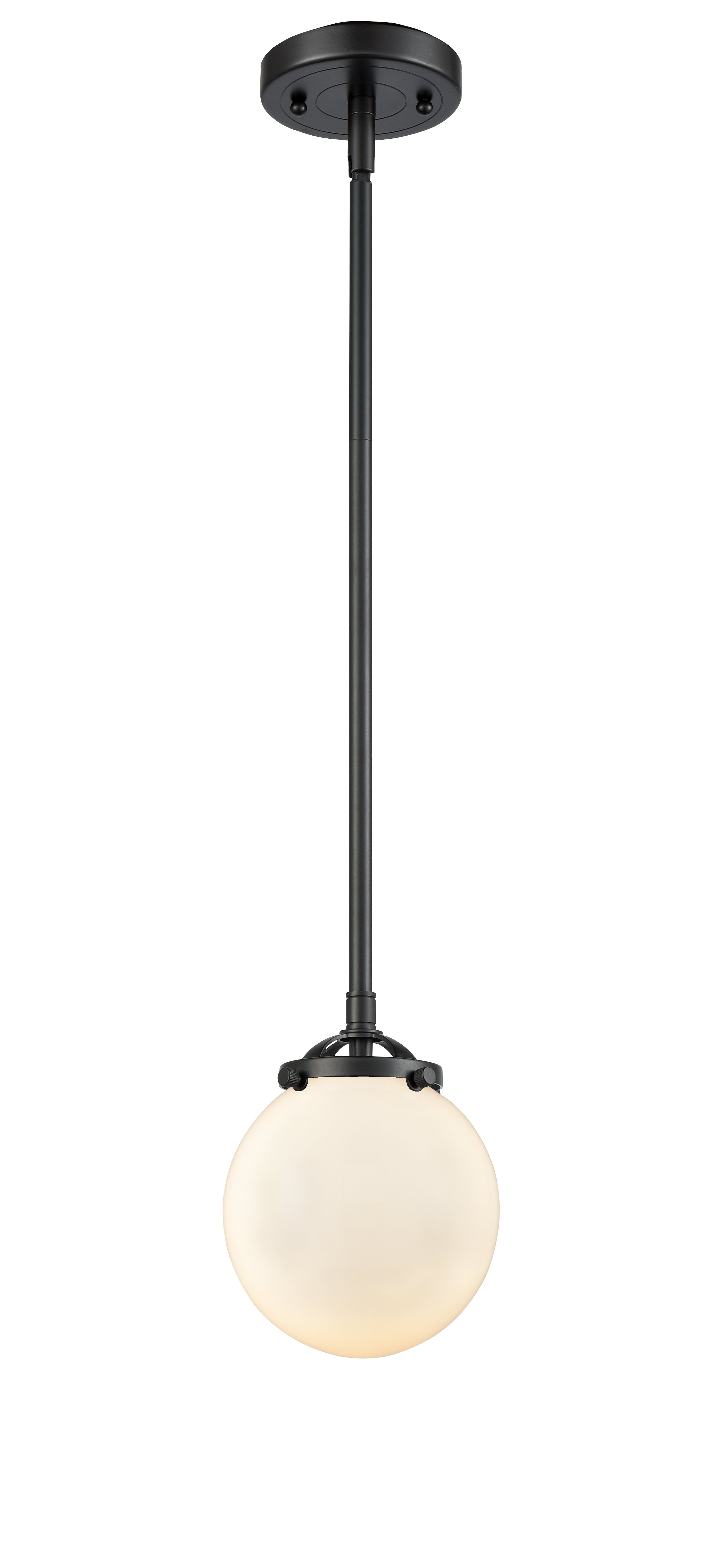 Nouveau Mini Pendant Black Antique Brass