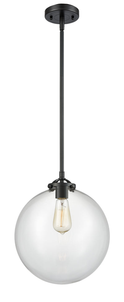 Nouveau Mini Pendant Black Antique Brass