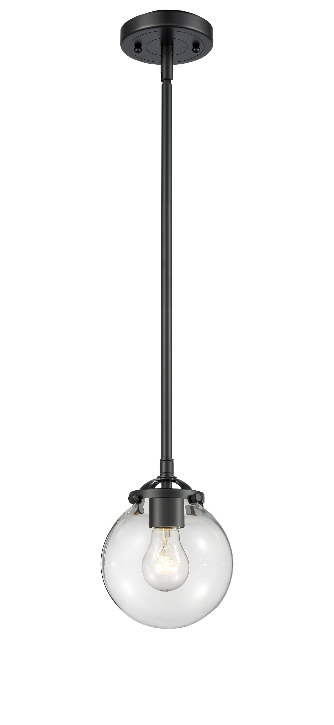 Nouveau Mini Pendant 6 Lights Black Brass