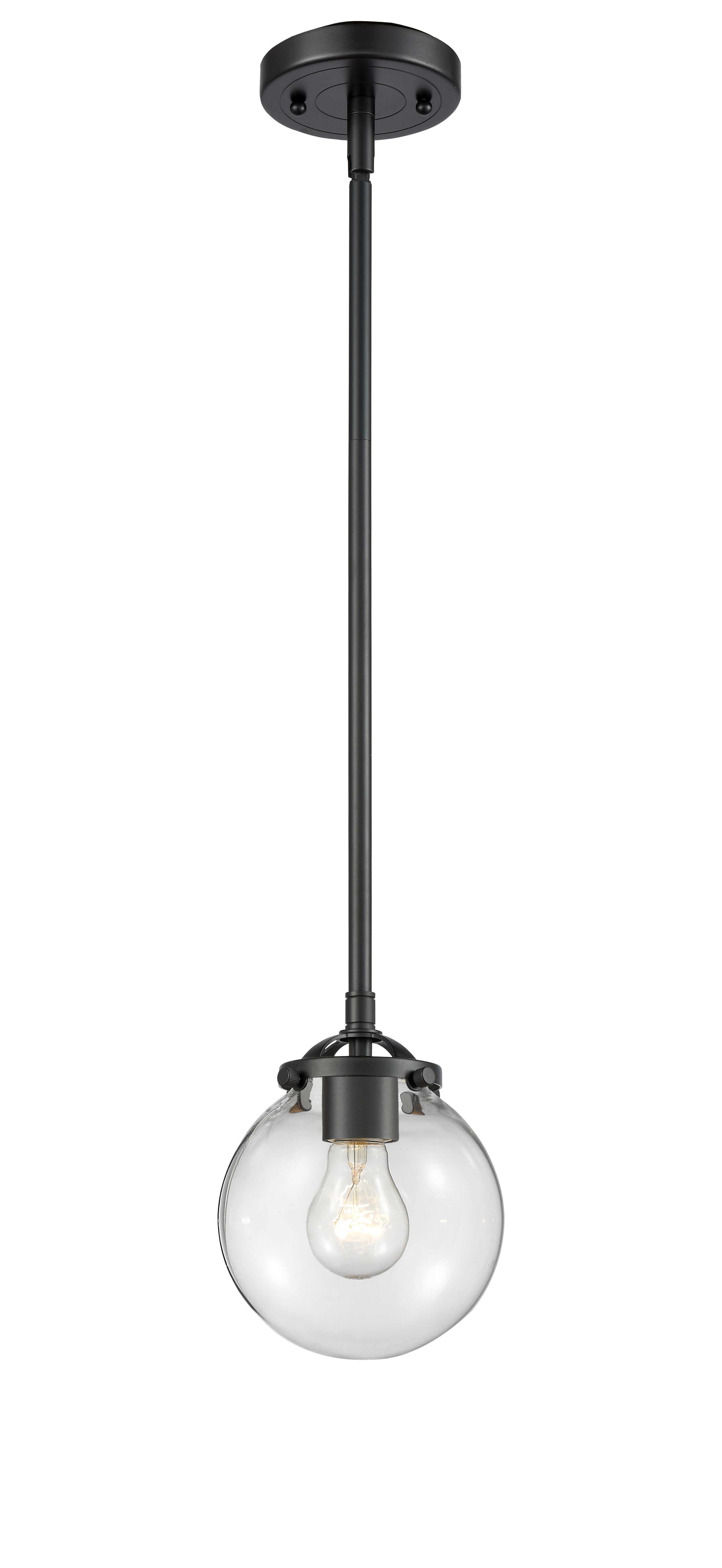 Nouveau Mini Pendant 6 Lights Black Brass