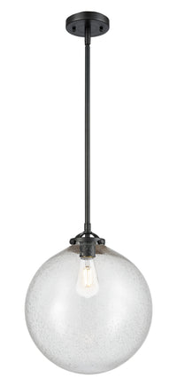 Nouveau Mini Pendant Black Antique Brass