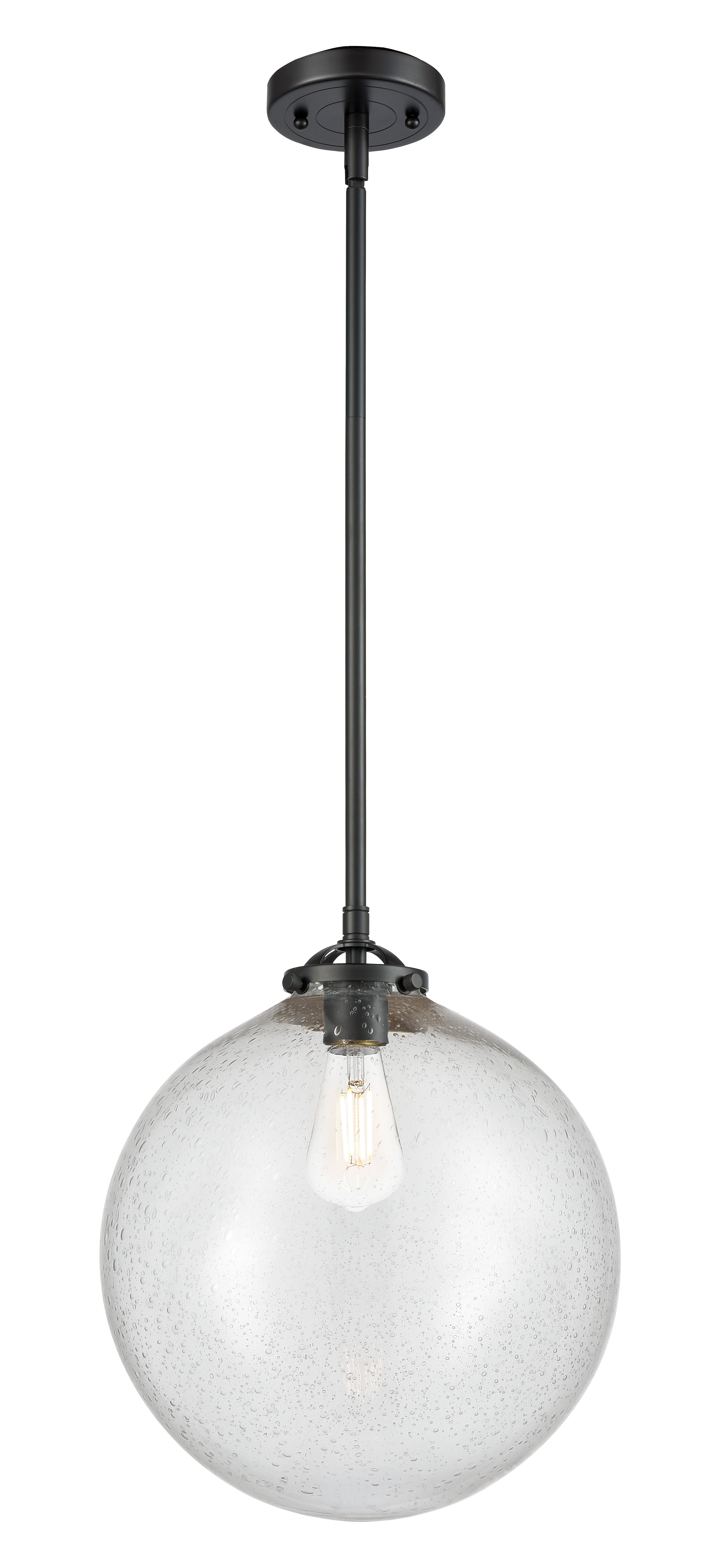 Nouveau Mini Pendant Black Antique Brass