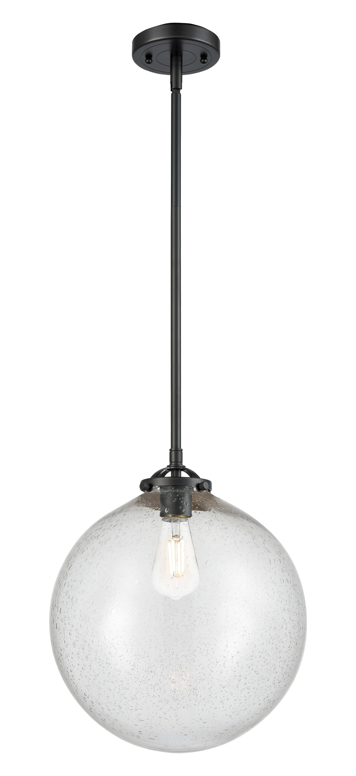 Nouveau Mini Pendant Black Antique Brass