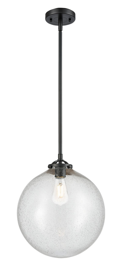 Nouveau Mini Pendant Black Antique Brass