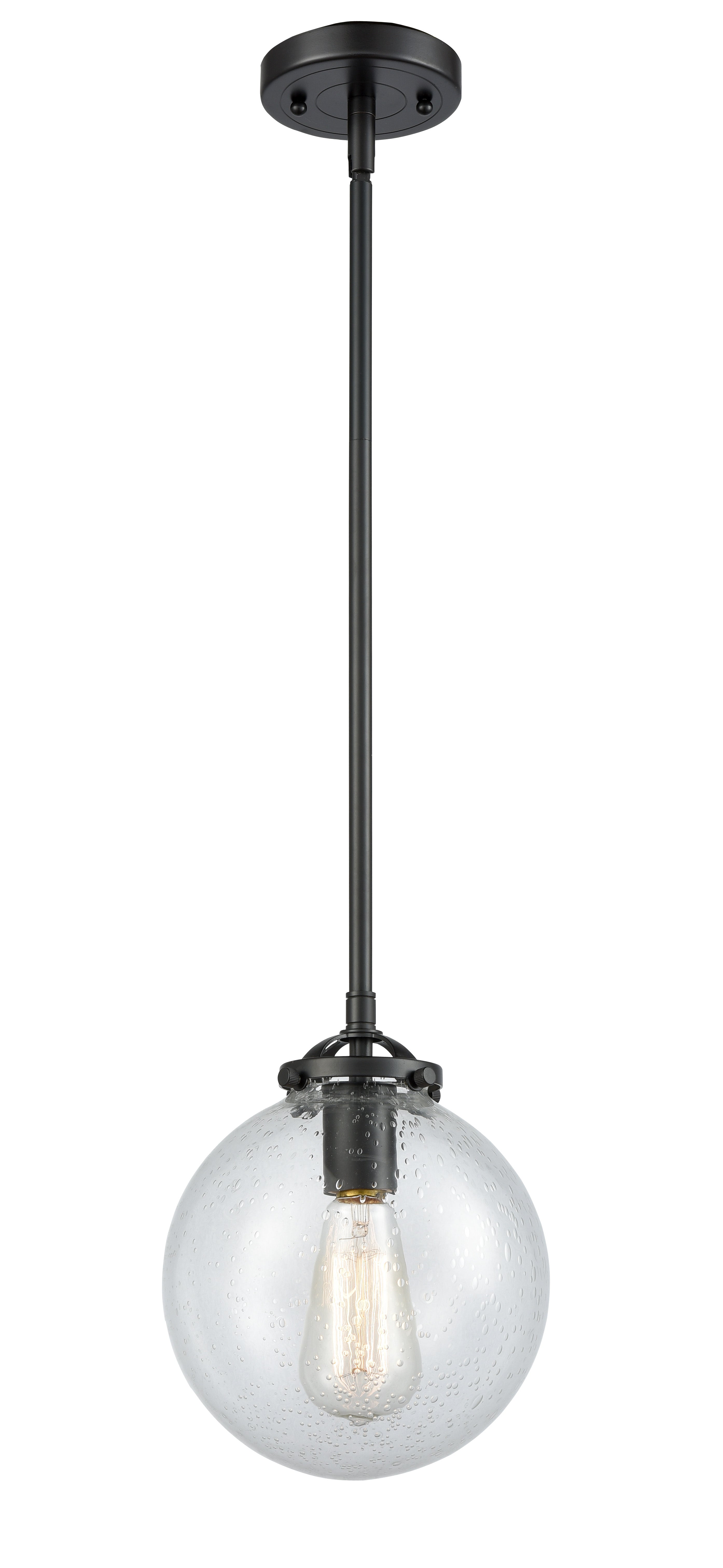 Nouveau Mini Pendant Black Antique Brass