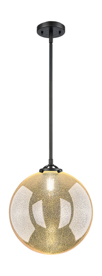 Nouveau Mini Pendant Black Antique Brass