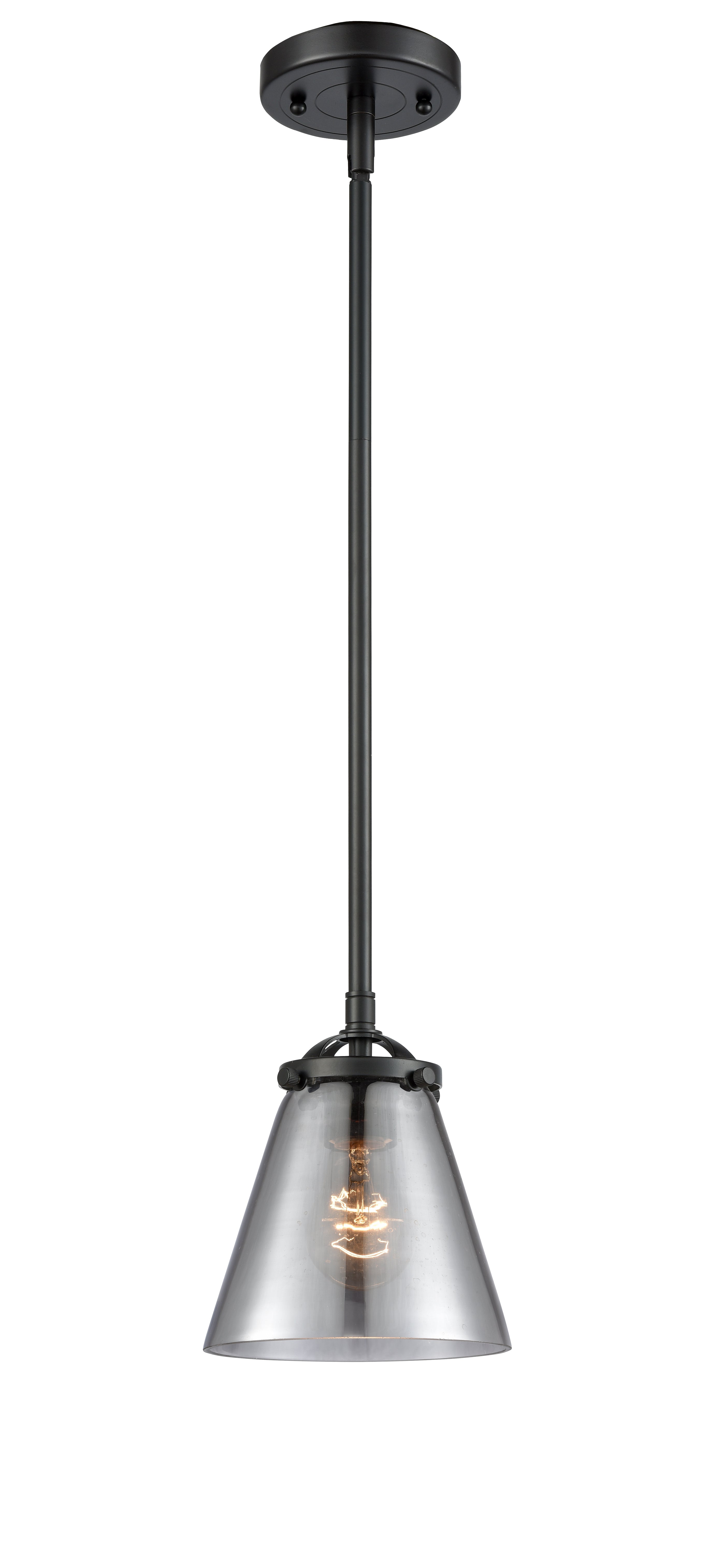 Nouveau Mini Pendant Black Antique Brass