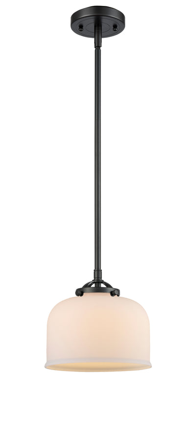 Nouveau Mini Pendant Cast Brass 8 Inch