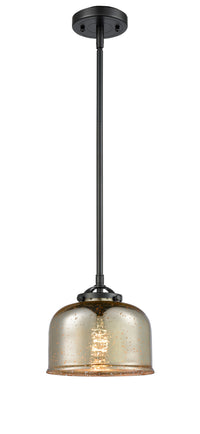 Nouveau Mini Pendant Cast Brass 8 Inch