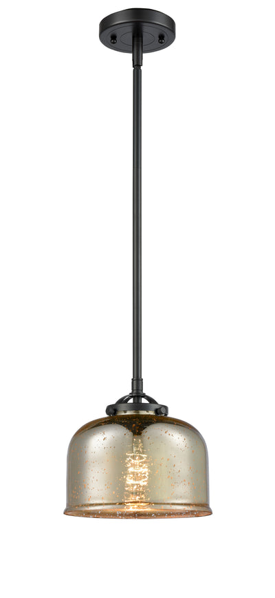 Nouveau Mini Pendant Cast Brass 8 Inch