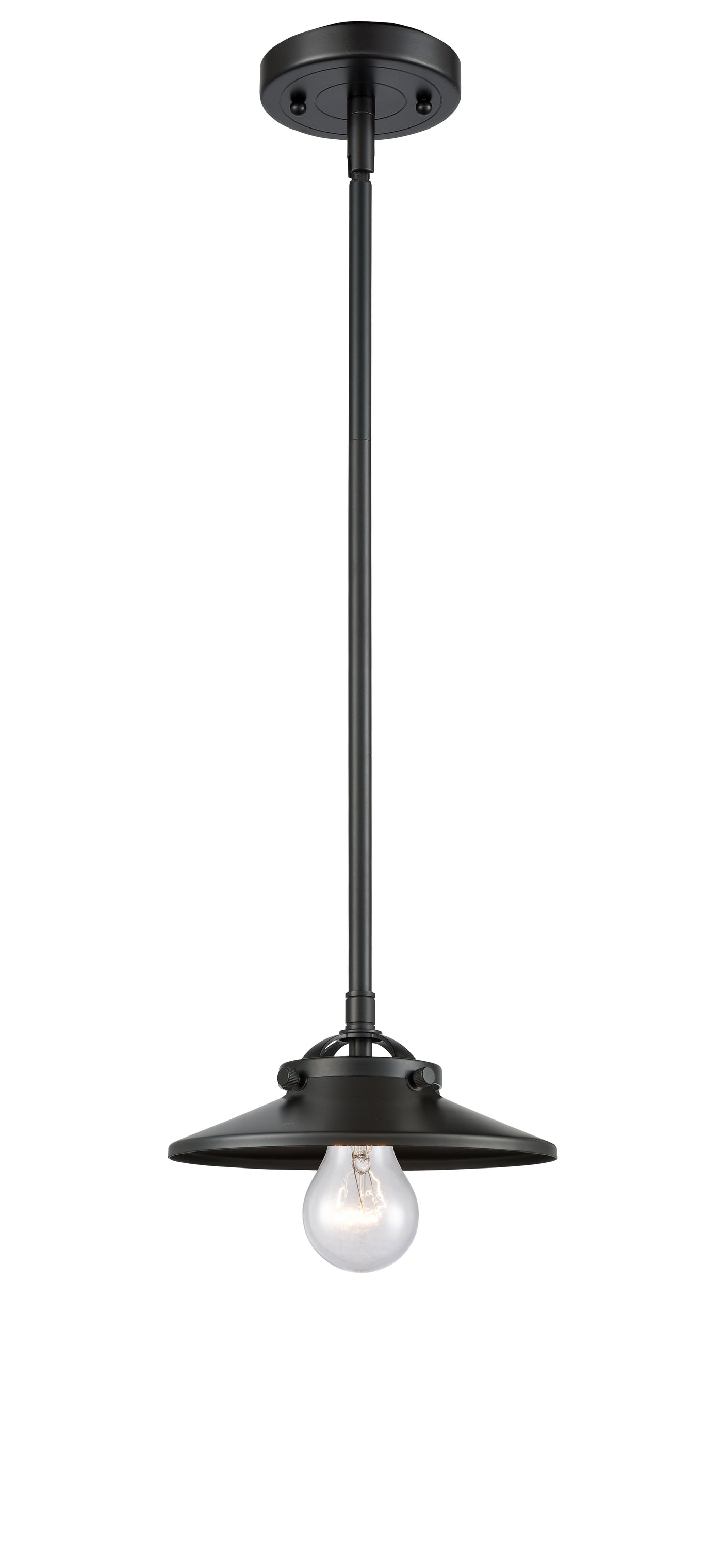 Nouveau Mini Pendant Black Antique Brass