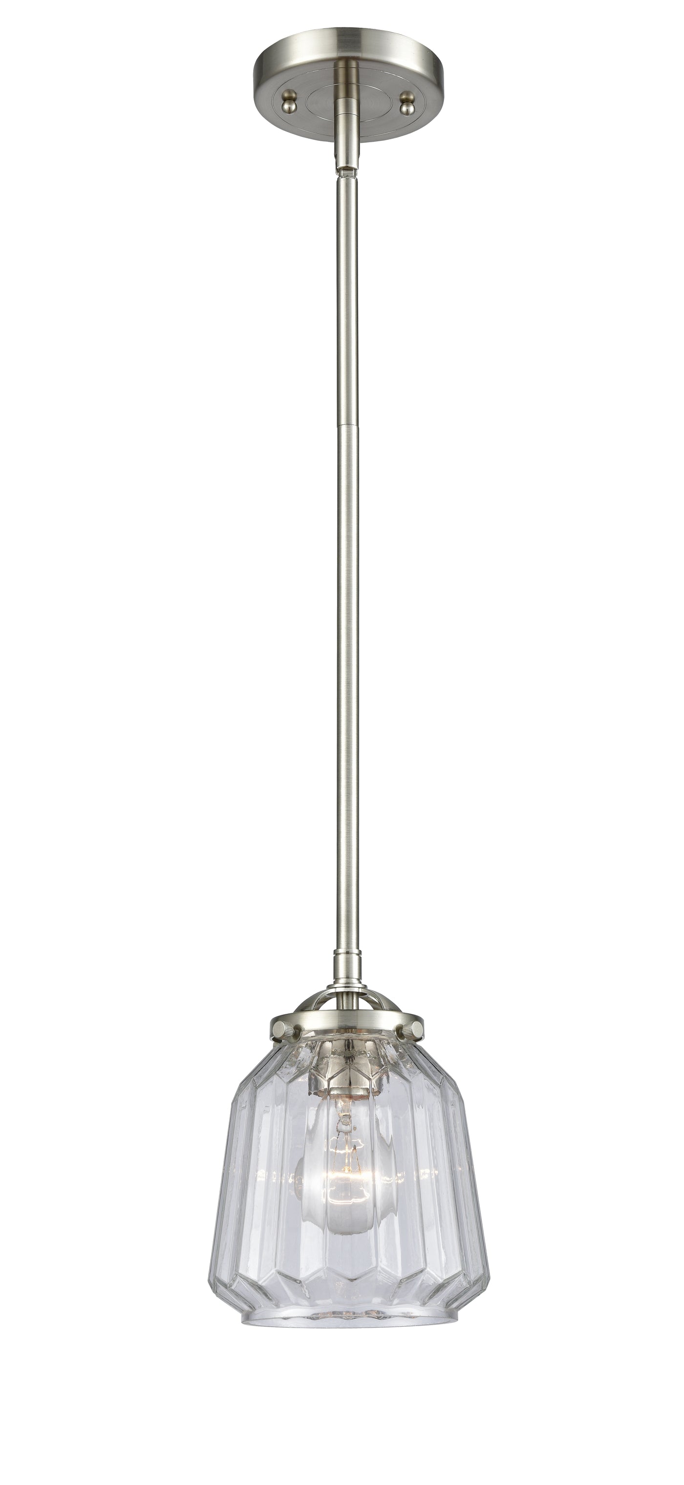 Nouveau Mini Pendant Black Antique Brass