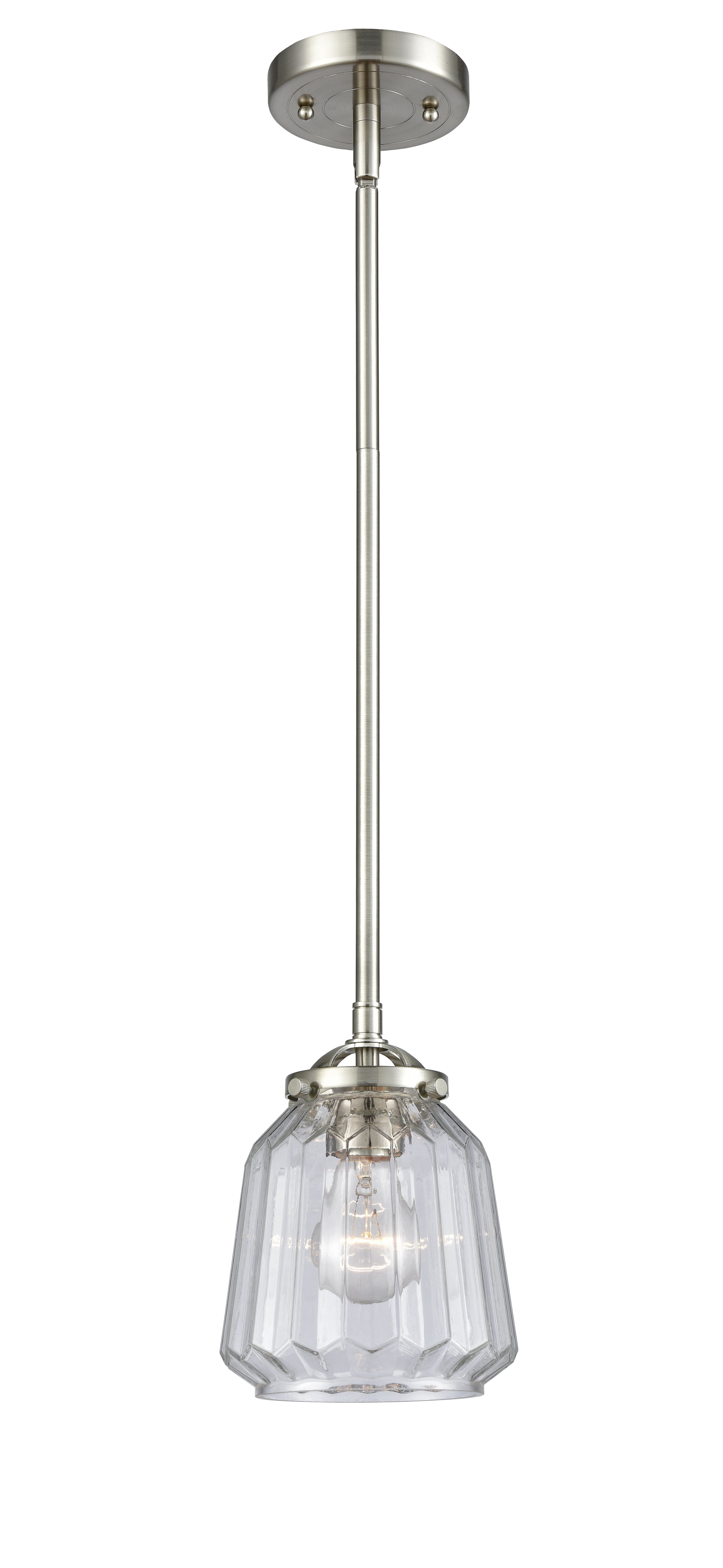 Nouveau Mini Pendant Black Antique Brass