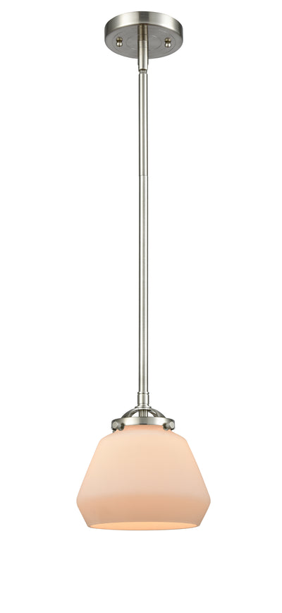 Nouveau Mini Pendant 6.75 Inch Cast Brass