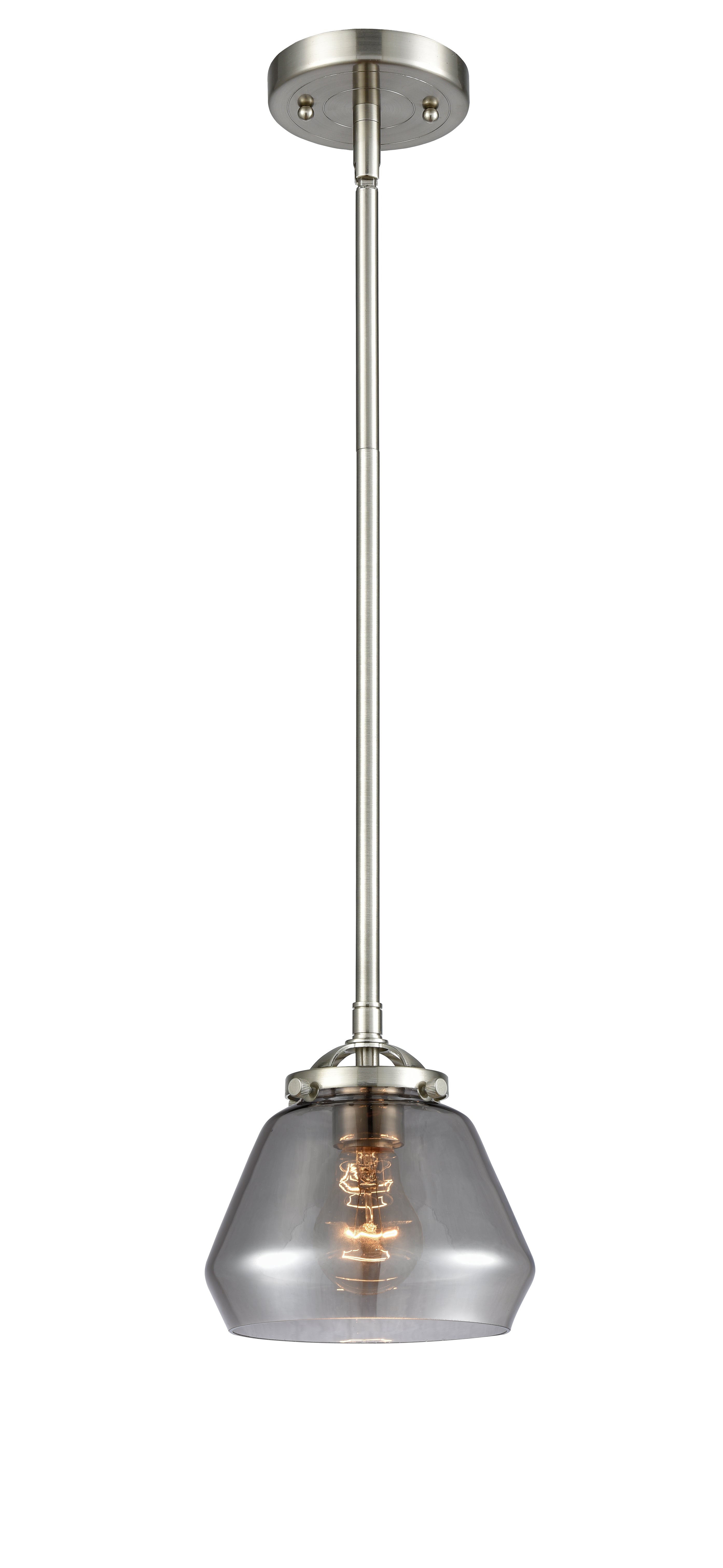 Nouveau Mini Pendant 6.75 Inch Cast Brass