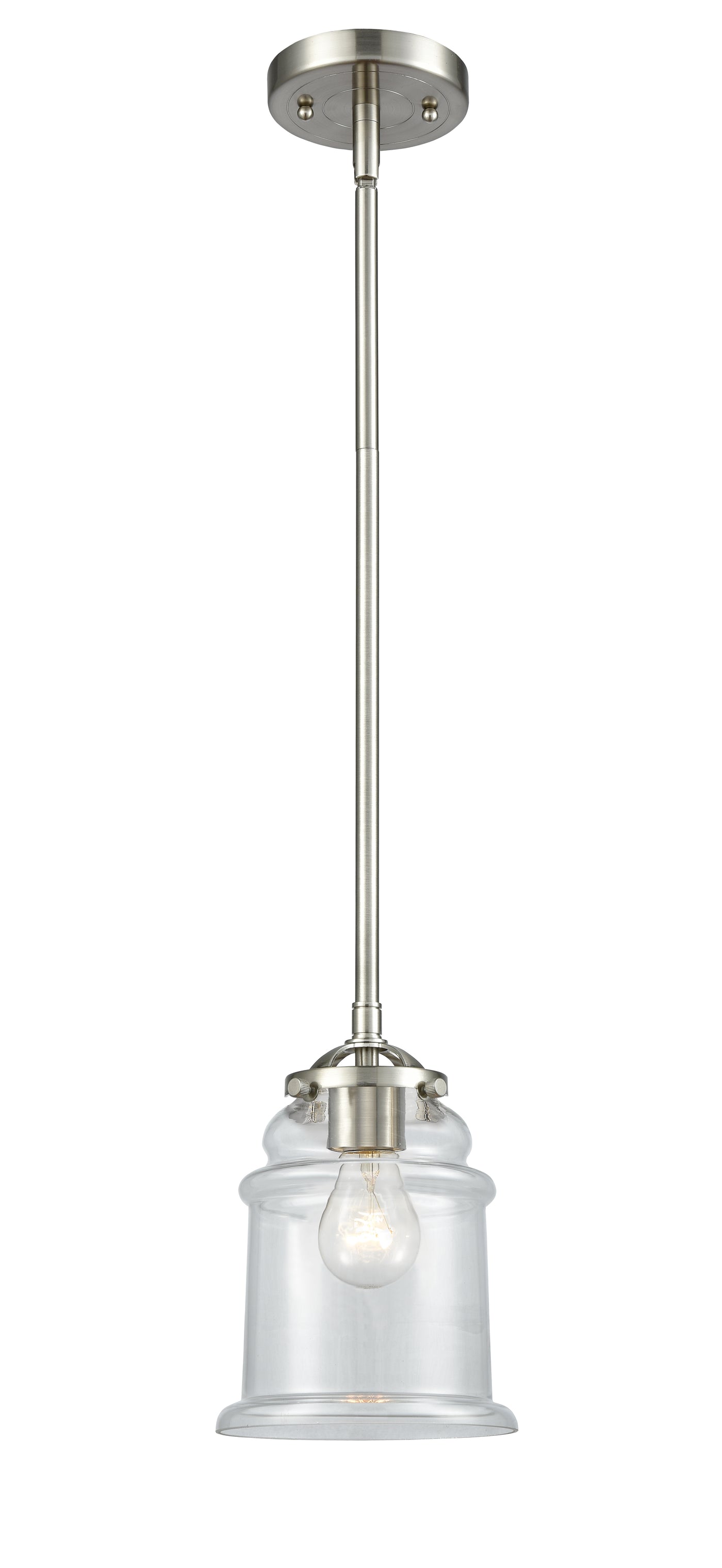 Nouveau Mini Pendant Black Antique Brass