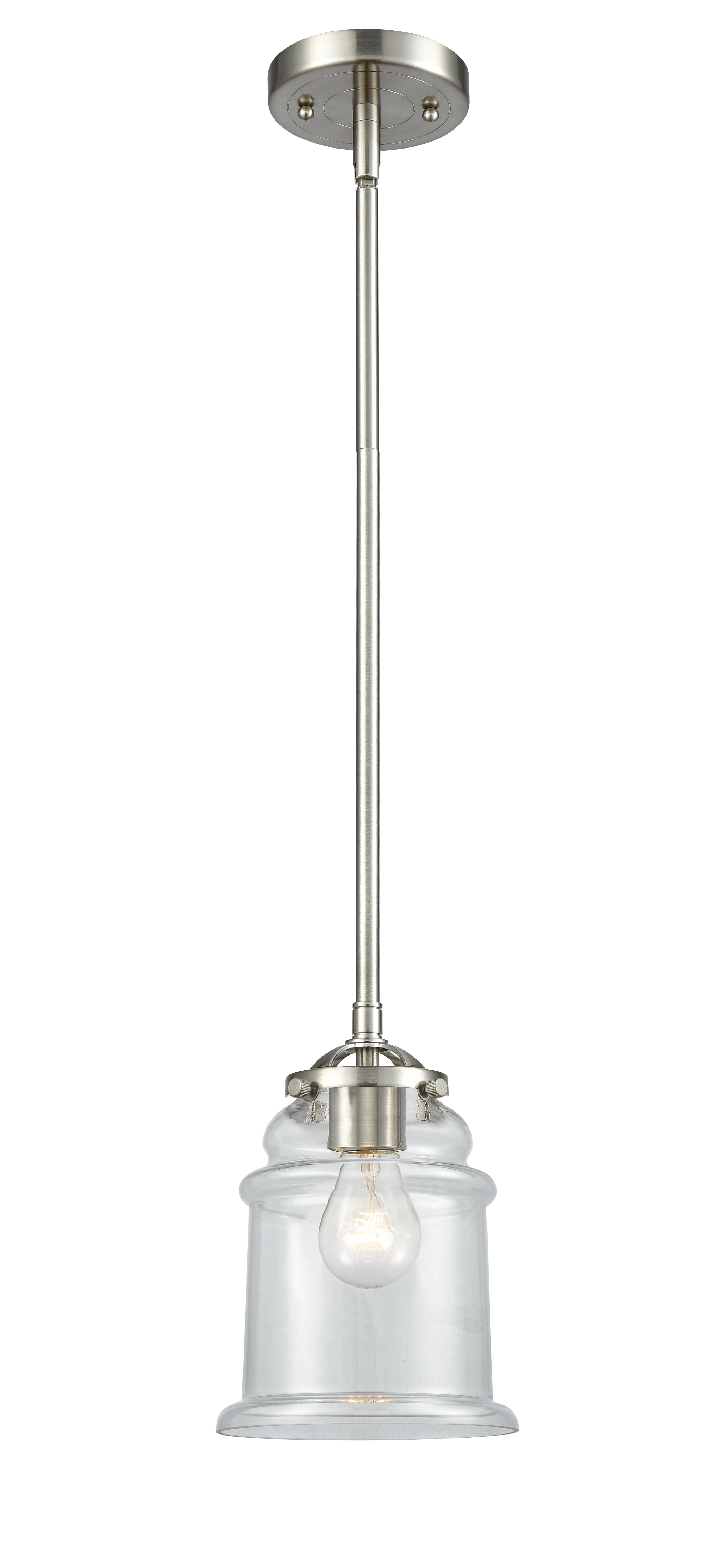 Nouveau Mini Pendant Black Antique Brass