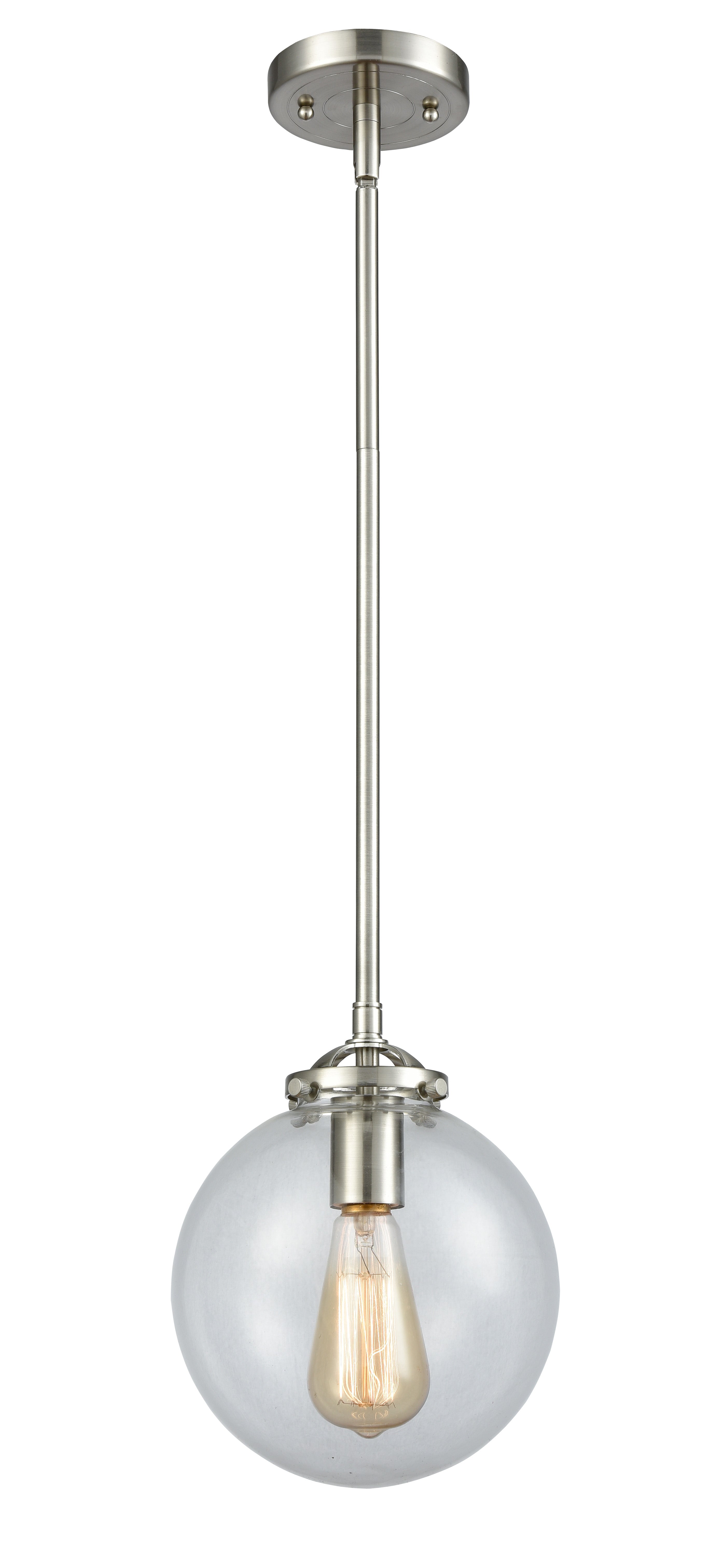 Nouveau Mini Pendant Black Antique Brass